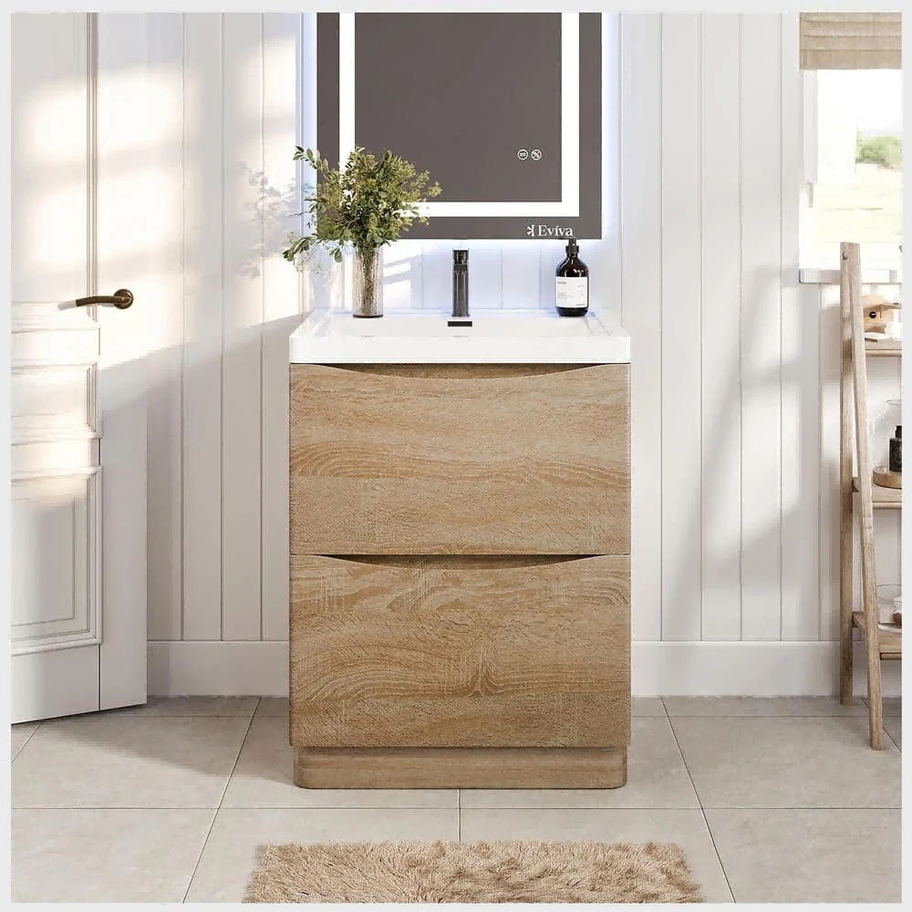 Oak Modern Bathroom Vanity Oak Modern Bathroom Vanity