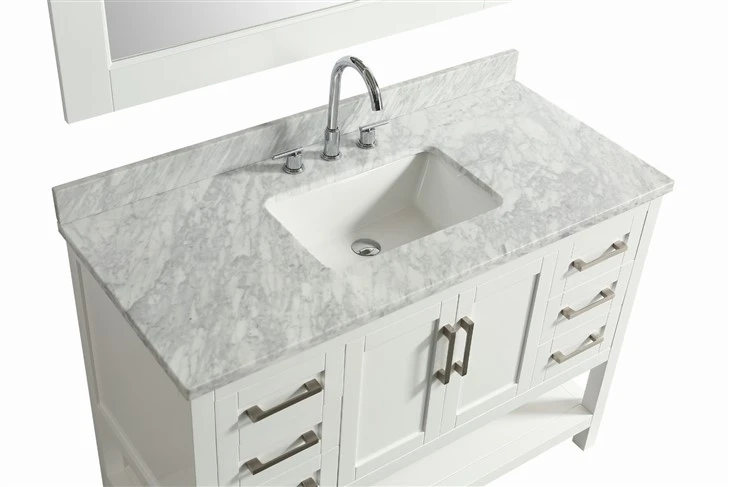 Atmospheric White Bathroom Vanity
