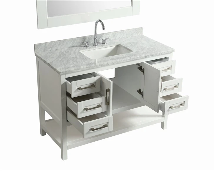 Atmospheric White Bathroom Vanity