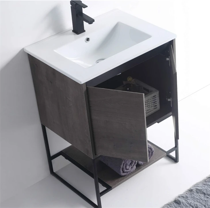 Gray Bathroom Cabinet