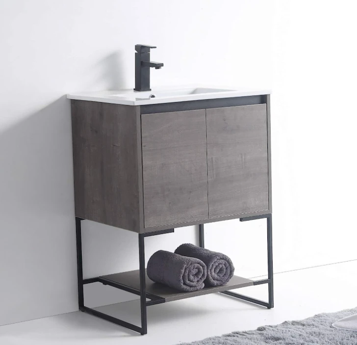 Gray Bathroom Cabinet